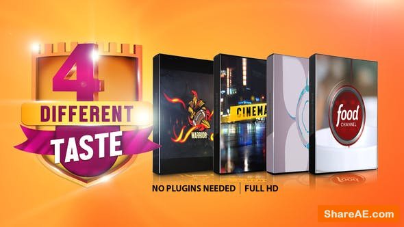 Videohive Four Different Taste logo Pack
