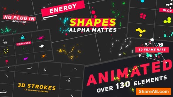 Videohive Animated Elements Shapes - Motion Graphics