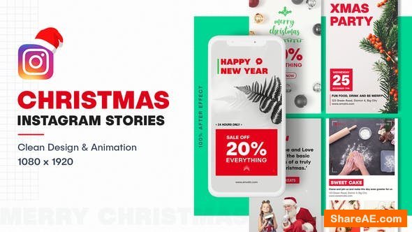 Videohive Christmas Instagram Stories 25121405