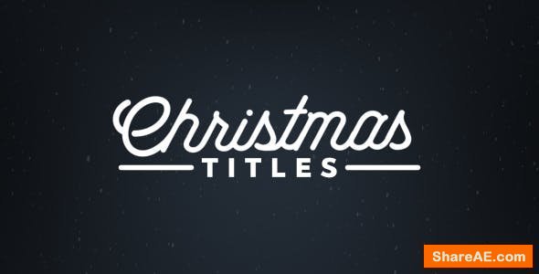 Videohive Christmas Titles 21020949