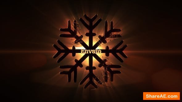 Videohive 3D Gold Christmas | Titles - Opener