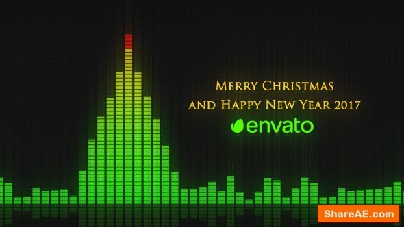 Videohive Audio Meter Christmas Wishes