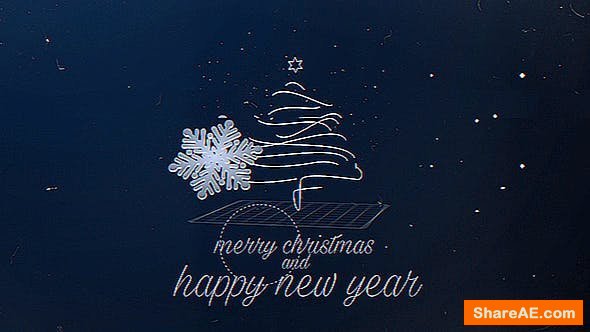 Videohive Glitch Christmas Greetings