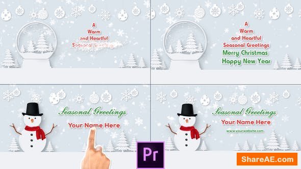 Videohive Christmas Wishes Text - Premiere Pro