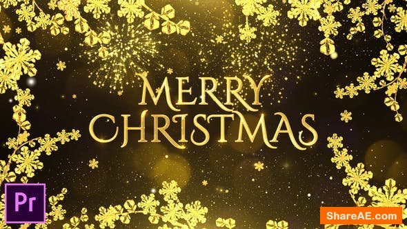Videohive Golden Christmas Wishes - Premiere Pro