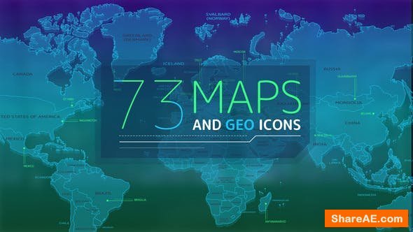 Videohive 73 Maps And Geo Icons