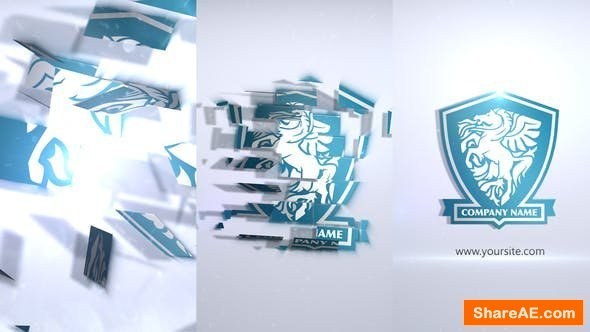 Videohive Crystal Parts Logo Sting