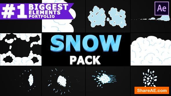 Videohive 2D Cartoon Snow | After Effects
