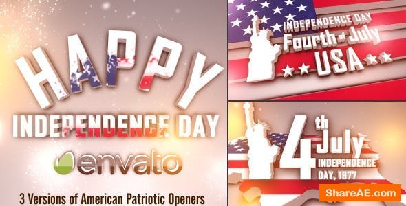 Videohive USA Freedom Patriotic Openers Pack