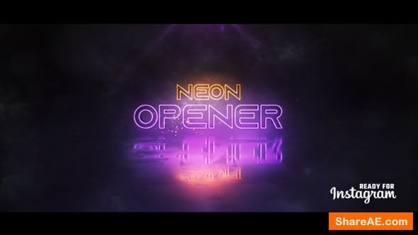 Videohive Neon Logo Opener 24168138