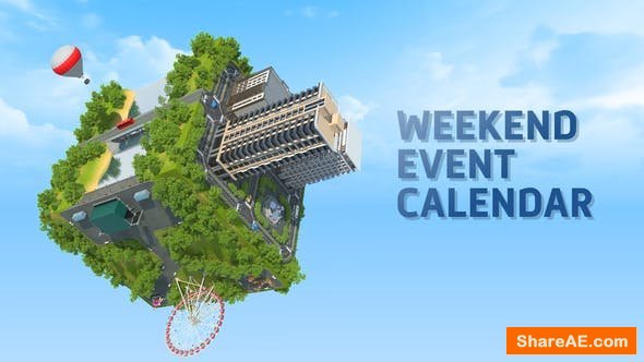 Videohive Weekend Event Calendar