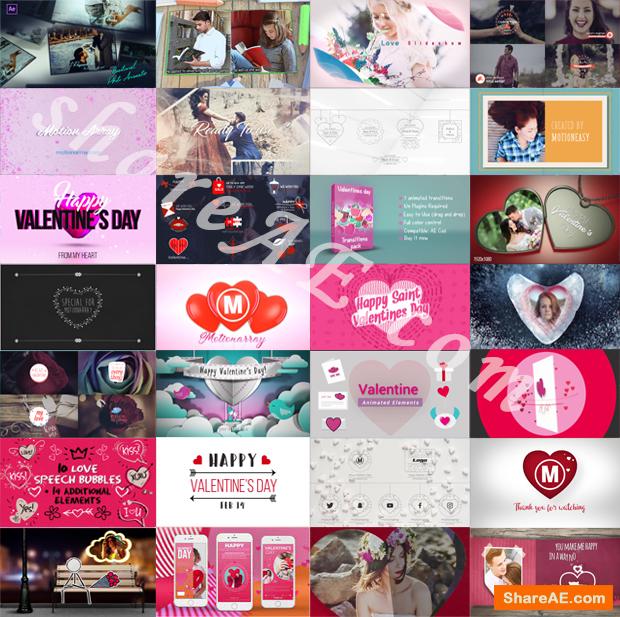 Valentine Free After Effects Templates After Effects Intro Template Shareae