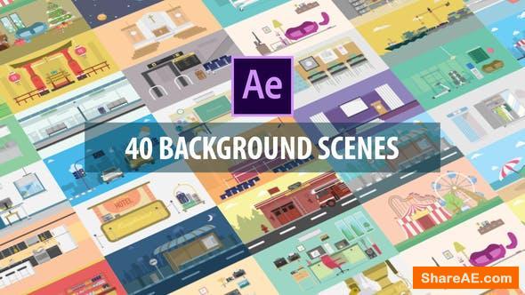 Videohive 40 Mix Background Scenes