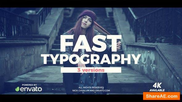 Videohive Fast Typography
