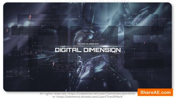 Videohive Digital Dimension Techno Slideshow