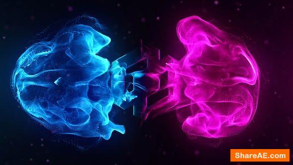 Videohive Flowing Particles Explosion Logo