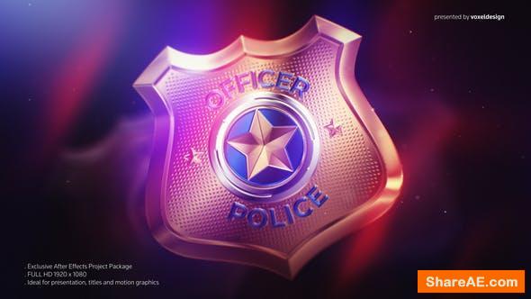 Videohive Police Badge Opener