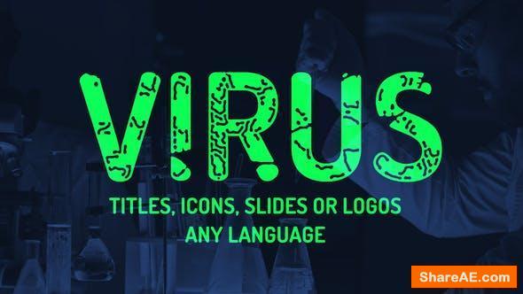 Videohive Virus titles, logo, icons reveal. Instagram stories presets.