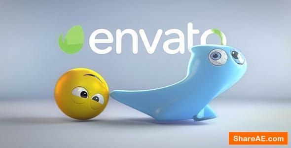 Videohive Ghost And Emoji Logo Reveal