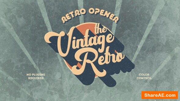 Videohive Retro Vintage Opener