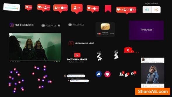 Videohive Social Medial Elements