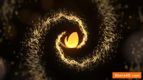 Videohive Golden Particles Intro