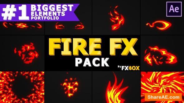 Videohive Dynamic Fire Elements | After Effects