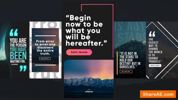 Videohive Instagram Quotes Stories