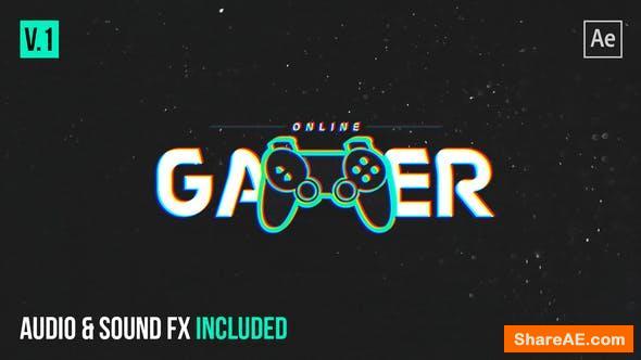 Videohive Gamer Glitch Logo Reveal