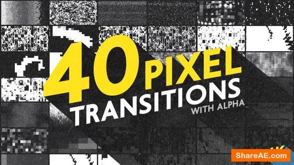 Videohive Pixel Transitions Pack - Motion Graphic