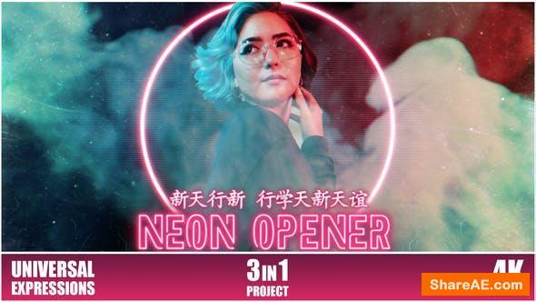 Videohive Neon Opener 26243256