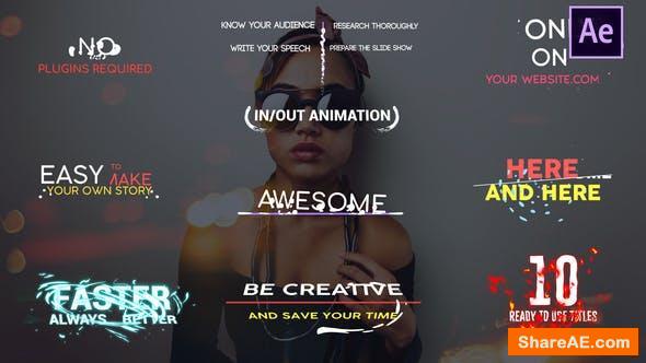 Videohive Shape Titles | After Effects