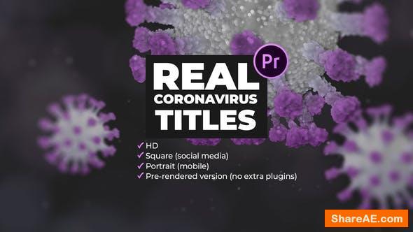 Videohive Real Coronavirus Titles for Premiere Pro