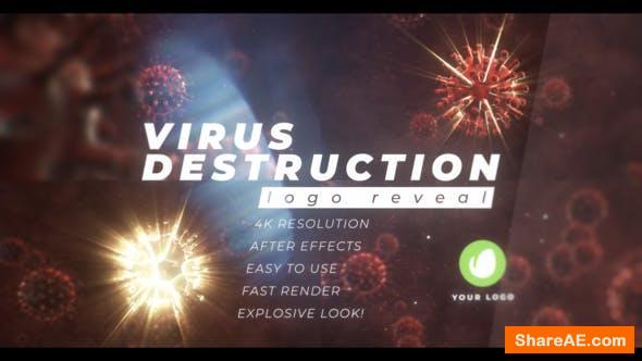 Videohive Virus Destruction Logo Reveal
