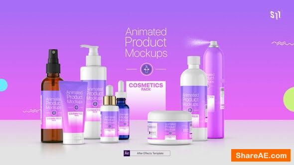 Videohive Animated Product Mockups - Cosmetics Pack