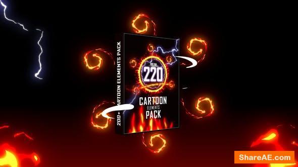 Videohive 220+ Cartoon Elements Pack