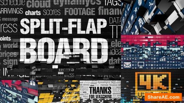 Videohive Split-Flap Board