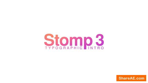 Videohive Stomp 3 - Typographic Intro