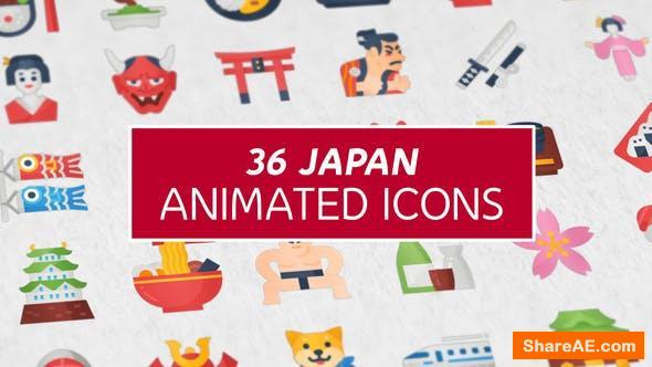 Videohive 36 Japan Icons