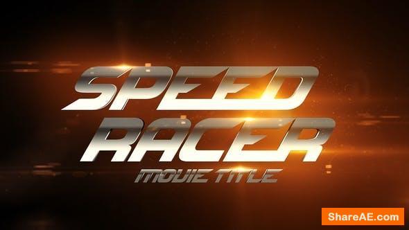 Videohive Movie Title - Speed Racer