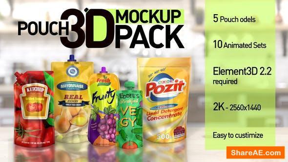 Videohive Pouch 3D Mockup Pack