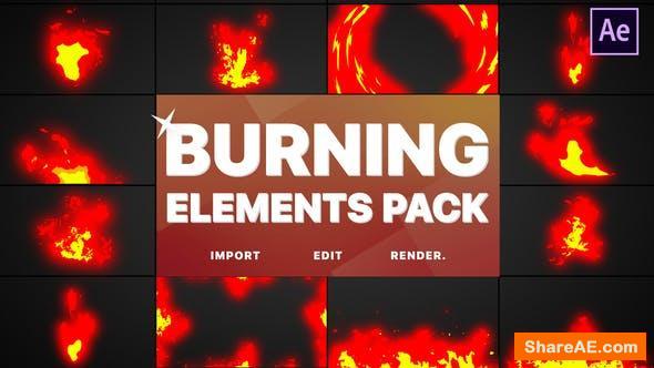 Videohive Burning Elements | After Effects