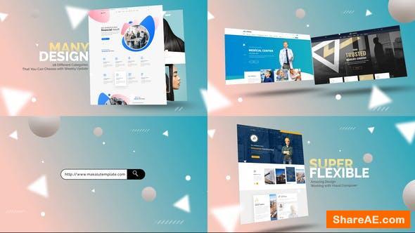 Videohive Abstract Website Mockup Promo
