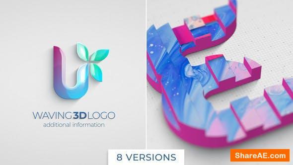 Videohive Waving 3D Logo Reveal