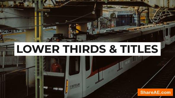 Videohive Two in one - Lower Thirds & Titles