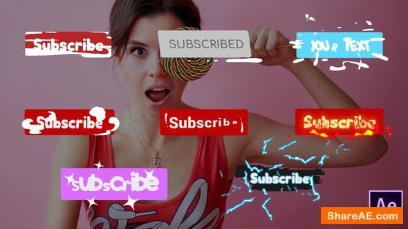Videohive Subscribe Buttons | After Effects