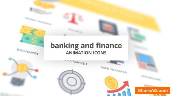 Videohive Banking and Finance - Animation Icons