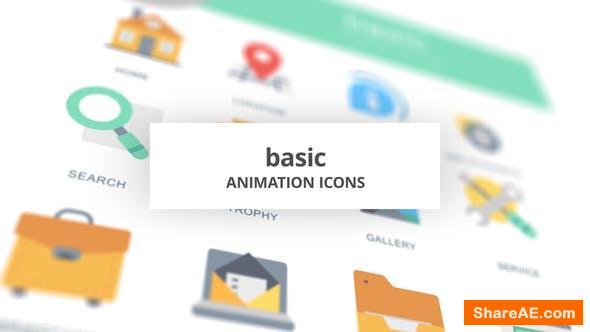 Videohive Basic - Animation Icons