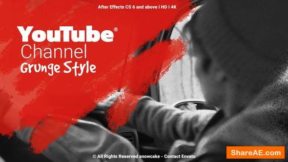 Videohive YouTube Channel Grunge Style