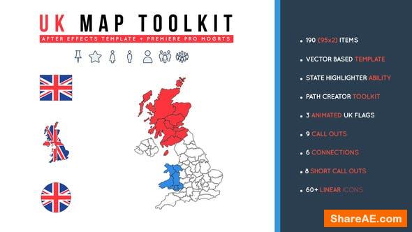Videohive UK Map Toolkit